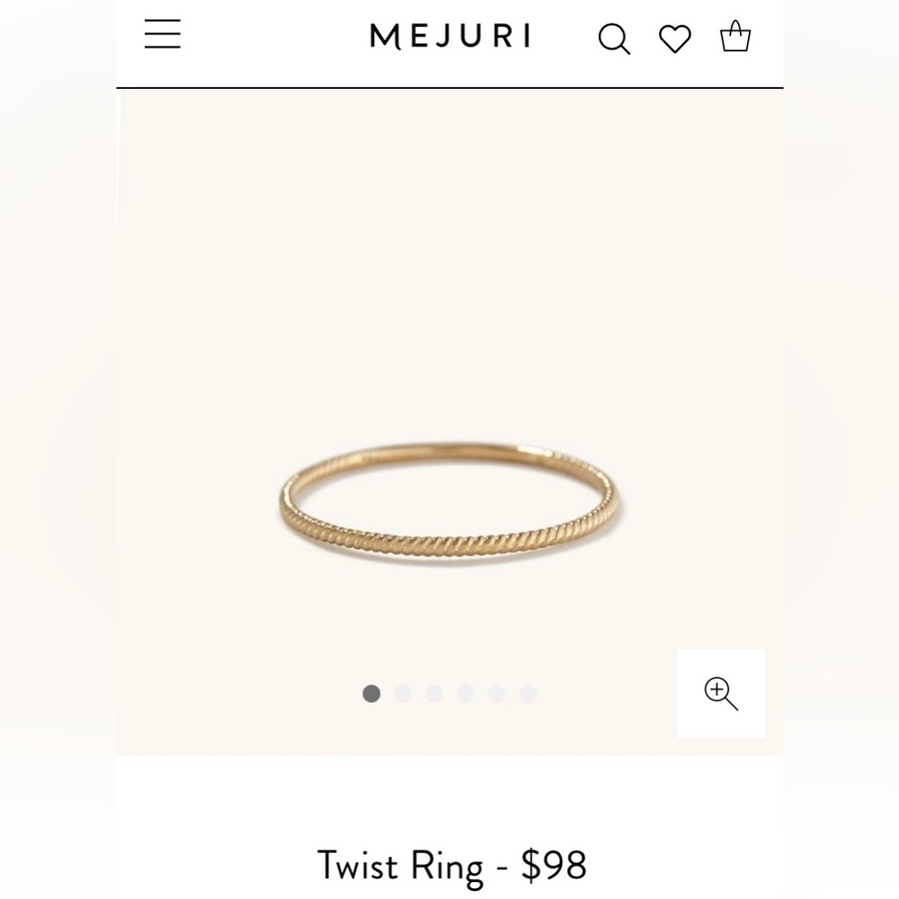 Mejuri Solid Gold Twist ring